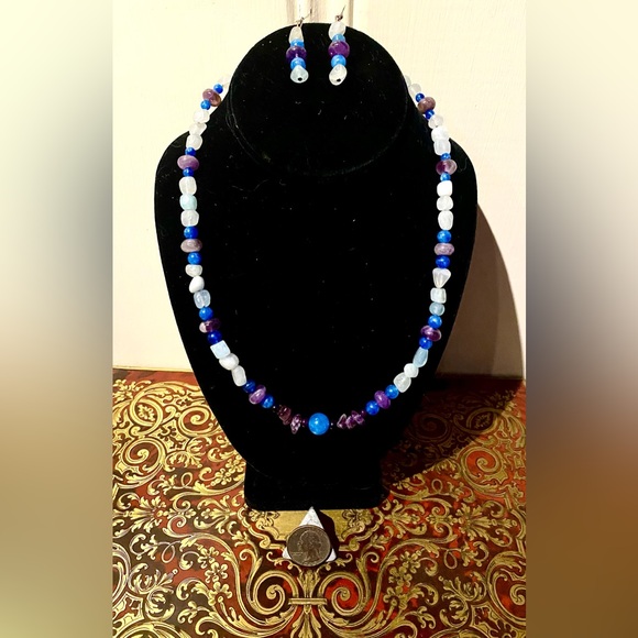 SHOJ Multi-Gemstone Necklace and Earrings Set - Picture 2 of 2